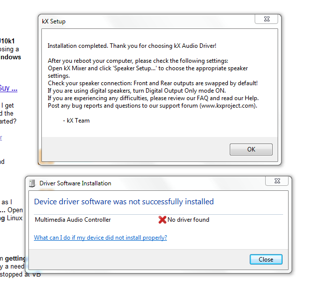 1258449560 59 FT71067 2 Emu10k1 Driver Not Installed Properly